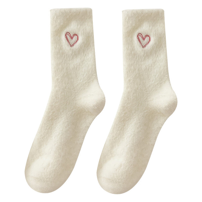 Wholesale Socks, mid tube socks, thick embroidered warm stockings