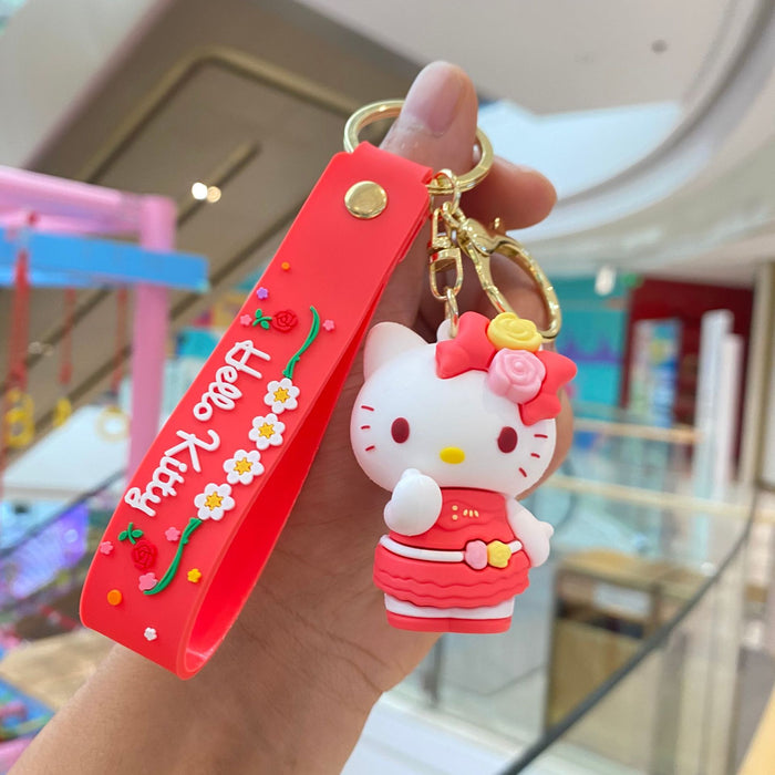 Wholesale Cartoon Silicone Anime Keychain JDC-KC-PengYu045