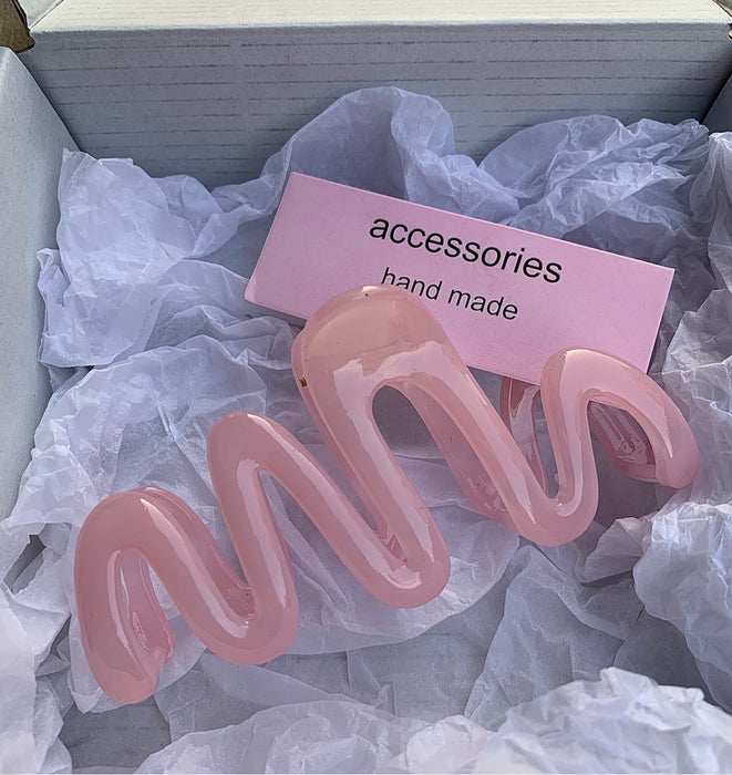 Wholesale Small niche design wave grip clip, back of head hair grip, disc hair clip, shark