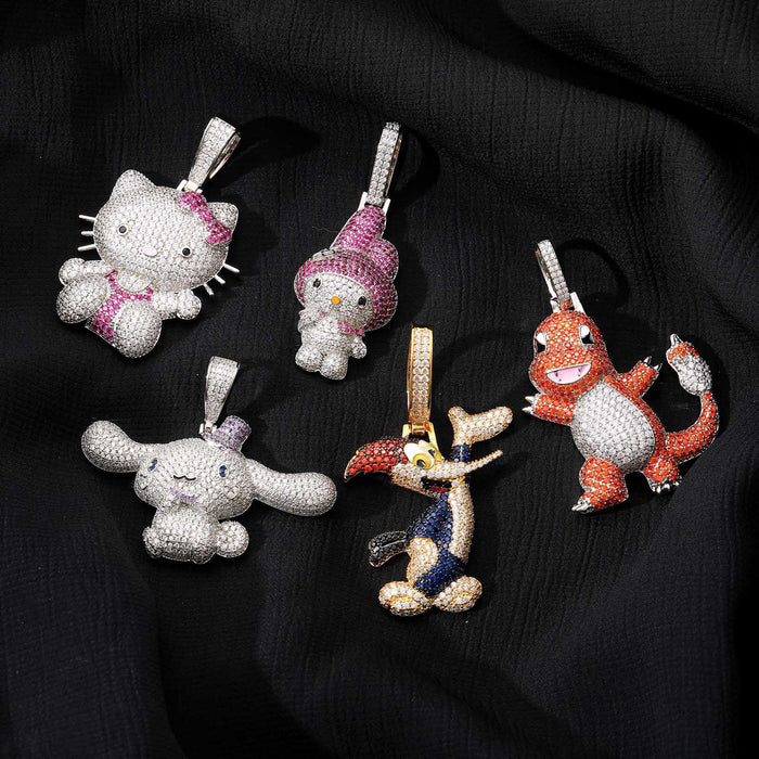 Wholesale Cute Cartoon Character Pendant Necklace for Couples