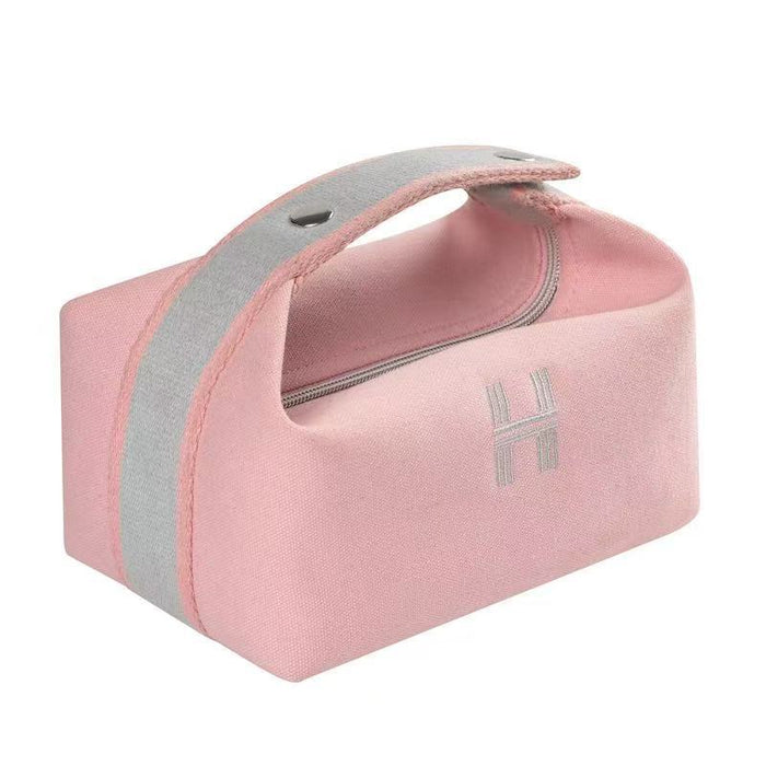 Wholesale Makeup bag, hand-held canvas bag, large capacity cosmetic storage bag, travel grooming bag