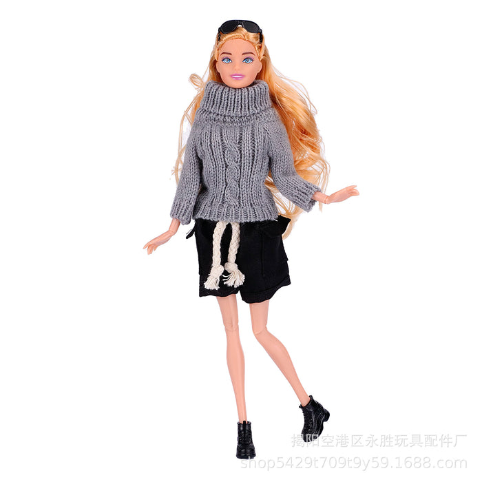 Wholesale Dress  sweater turtleneck wool sweater sweater doll clothes