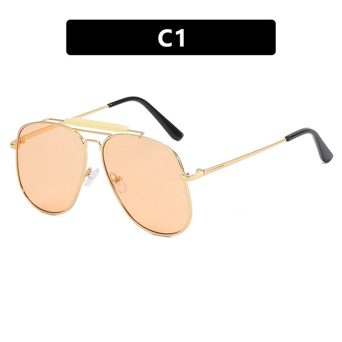 Wholesale Women's metal framed sunglasses, internet famous sunglasses, same style sunglasses
