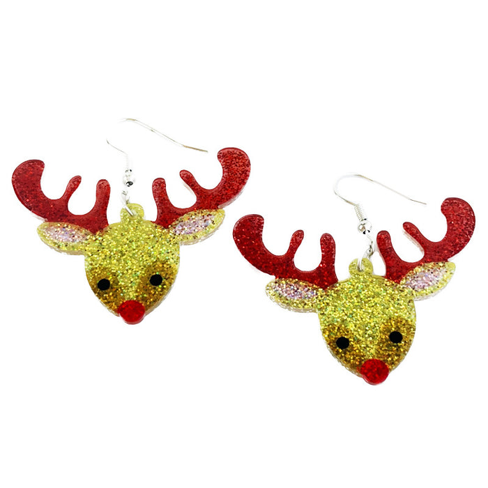 Wholesale Christmas Shining Girl Party Earrings