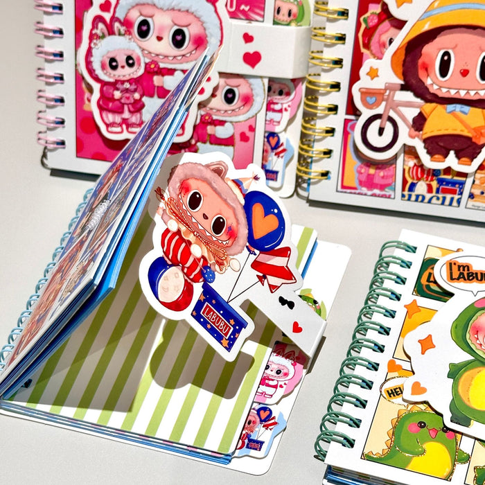 Wholesale A7 Coil Notebook Cute Cartoon Interlayer Notebook Memo Notebook Notebook Handbook