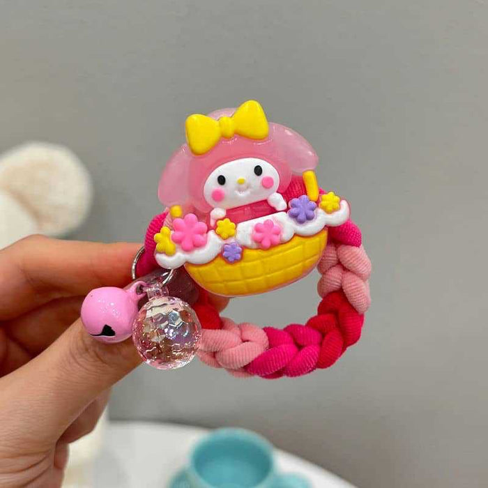 Wholesale Cute Cartoon Bell Towel Ring Hair Scrunchies JDC-HS-Yika003