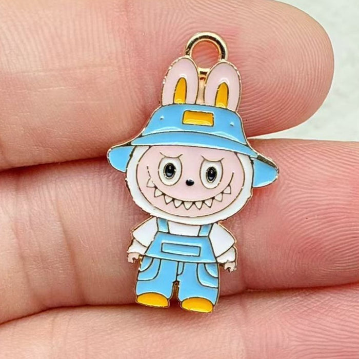 Wholesale 10pcs Little Rabbit Accessories: Earrings and Keychain Pendant
