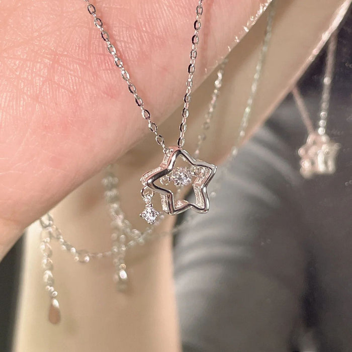 Wholesale Star Necklace Women's Student Accessories Clavicle Chain Simple Best Friend