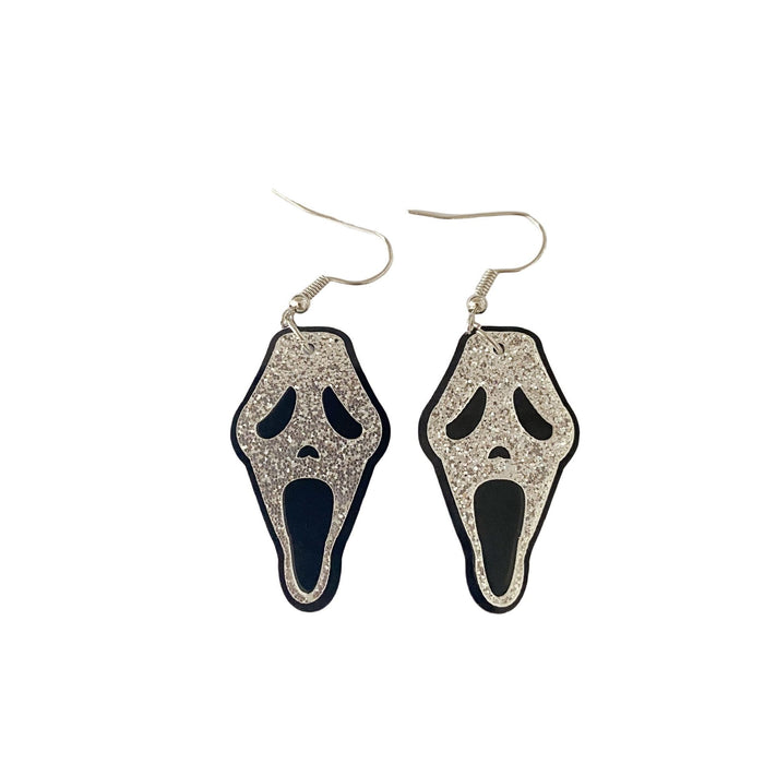 Wholesale Acrylic  ghost earrings personality funny dark earrings accessories