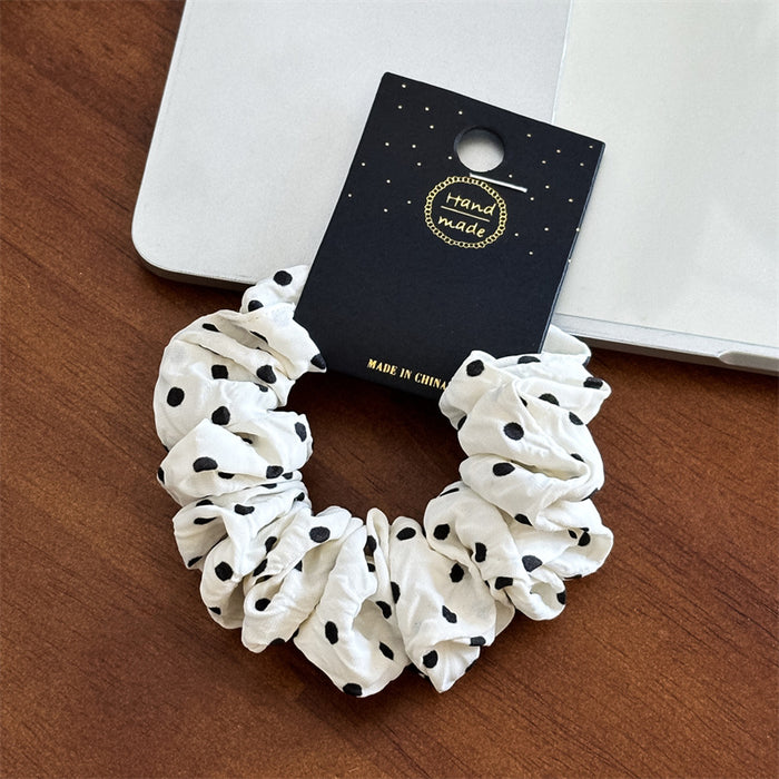 Wholesale wave point large intestine hair ring elegant rope head jewelry in stock