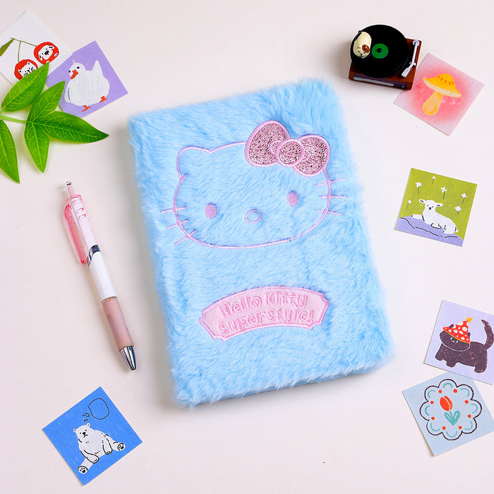 Wholesale Cartoon Candy-Colored Cat Plush Notebook