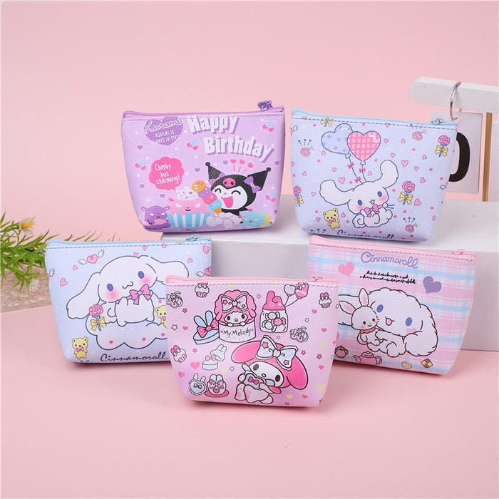 Wholesale Cute cartoon coin purse,  waterproof leather storage bag Wallet