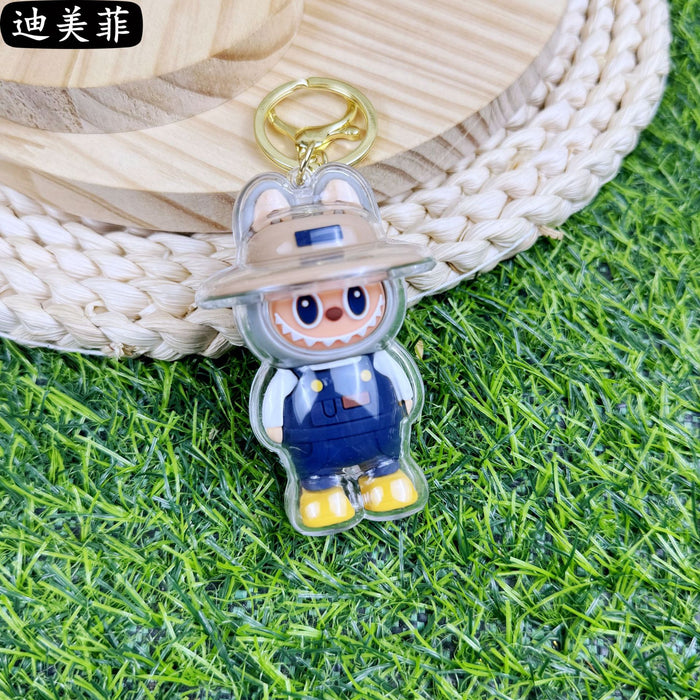 Wholesale Creative Acrylic Cartoon Cute Keychain Popular Children' s Gift Small Pendant Doll