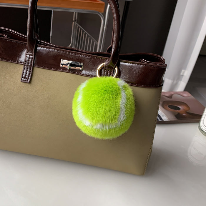 Wholesale Imitation rabbit fur car keychain backpack pendant