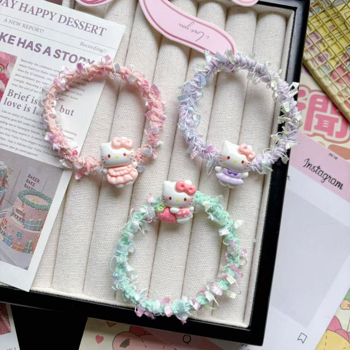 Wholesale Cartoon Bow Kt Hair Ribbon Hair Rope Gift Cute Headband Hair Accessories