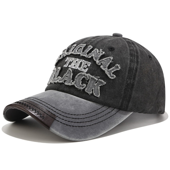 Wholesale letters washed baseball hat