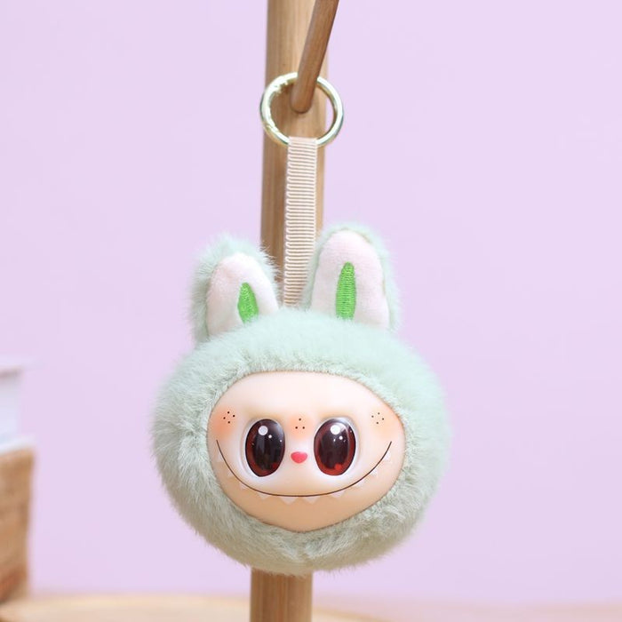 Wholesale Cute vinyl rabbit second generation small pendant plush toy doll bag pendant keychain doll