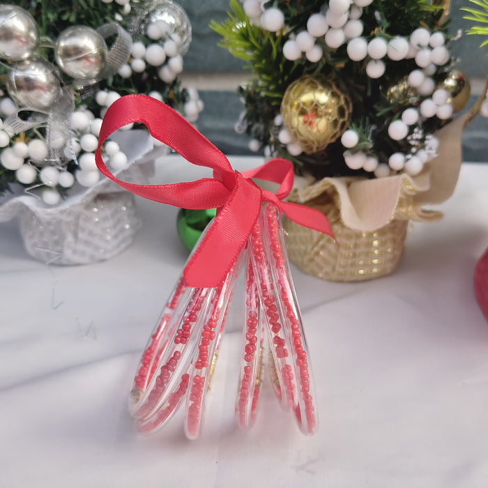 Wholesale 6-layer ribbon silicone tube Christmas bracelet