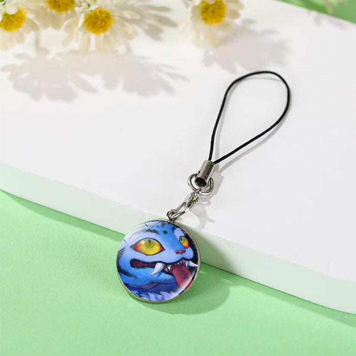 Wholesale K-pop anime crystal phone charm Keychains