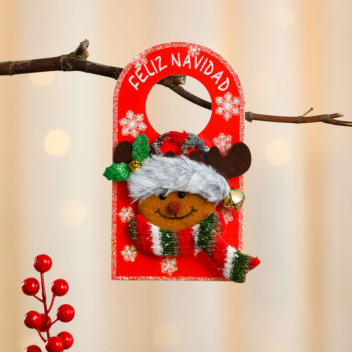 Wholesale Christmas Board Doll Door Handle Hanging Christmas Pendant Hotel Shopping Mall Home Christmas Decorations