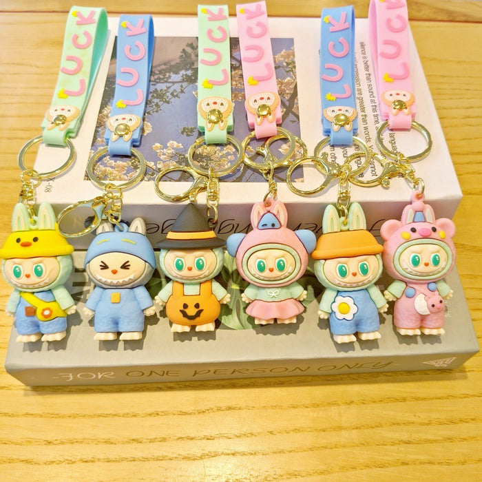 Wholesale Cute cartoon keychain,  couple bag pendant,  car keychain,  claw machine small gift