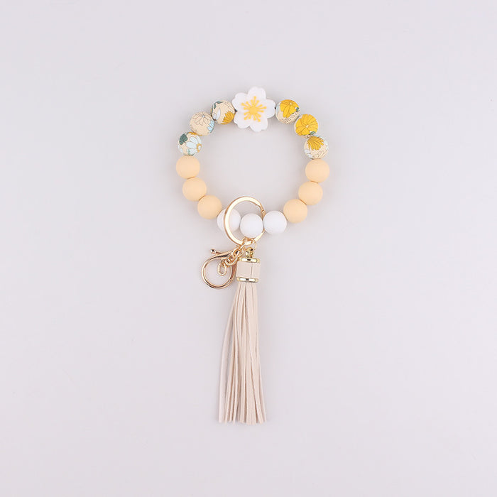 Wholesale Silicone Bracelet  Jewelry Silicone Keychain Flower Bracelet