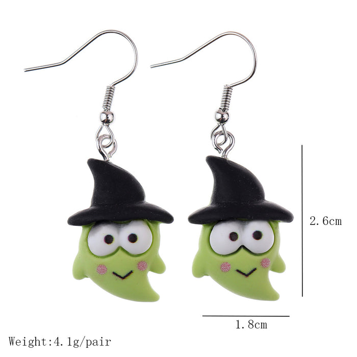 Wholesale Halloween Dark Funny Cartoon Earrings JDC-NS-NiQing004