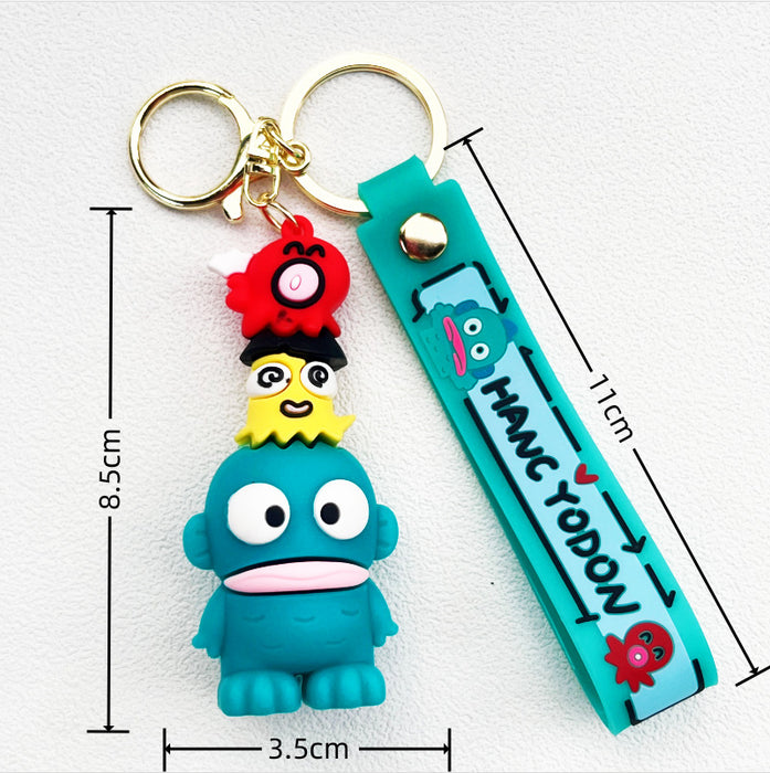 Wholesale Cute little fish PVC keychains for couples