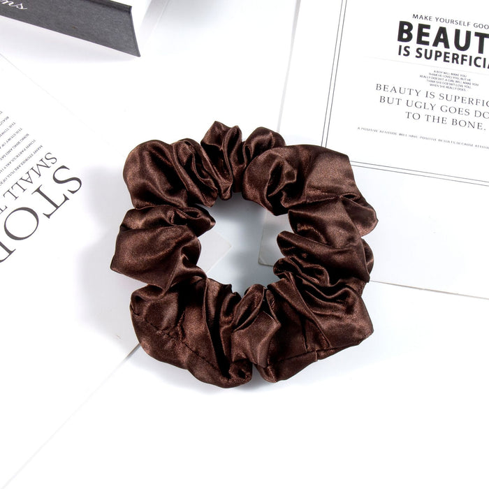 Wholesale hair Ring New satin solid color head rope simple Joker wholesale hair accessories