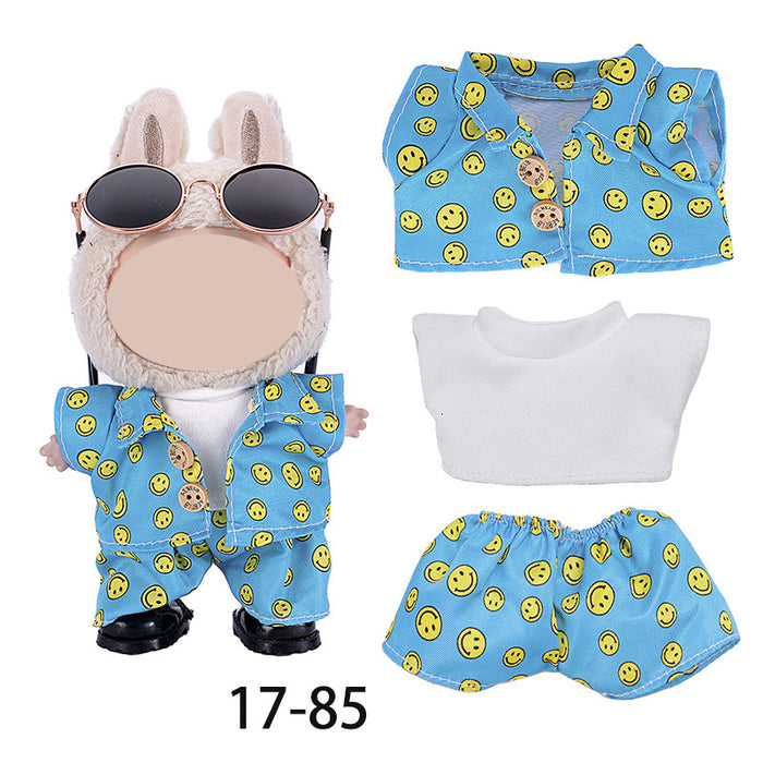 Wholesale Only Clothes Character Pattern Overalls Set doll clothes