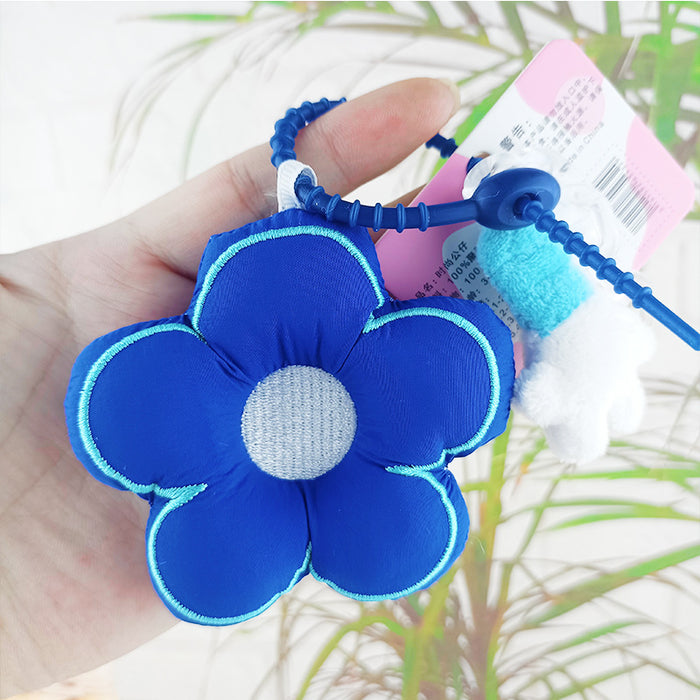 Wholesale Exquisite fabric flower car key pendant girl bag pendant cute flower school bag