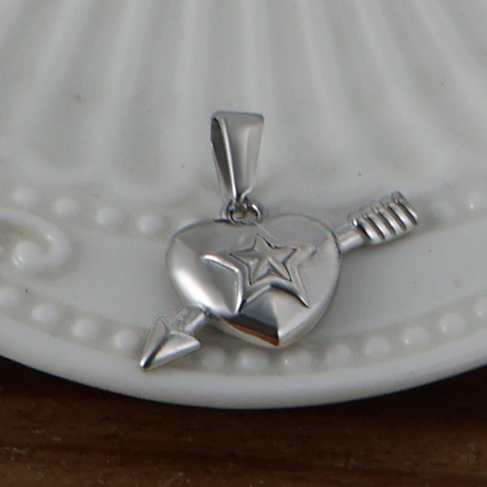 Wholesale 6pcs/set stainless steel key love anchor cross pendant titanium steel plated 24K gold