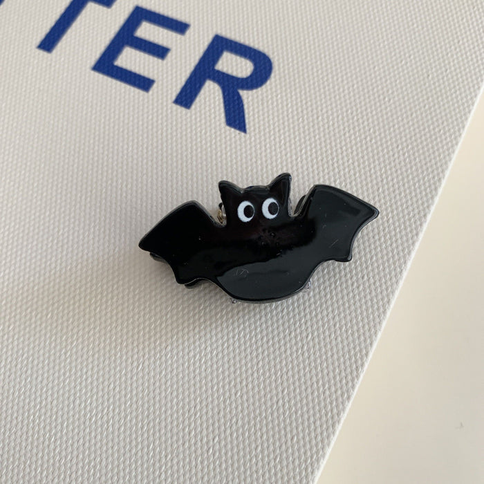 Wholesale  Fun Small Clip Funny Ghost Pumpkin Black Bat Personalized Acrylic Hair Clip Hair Accessory