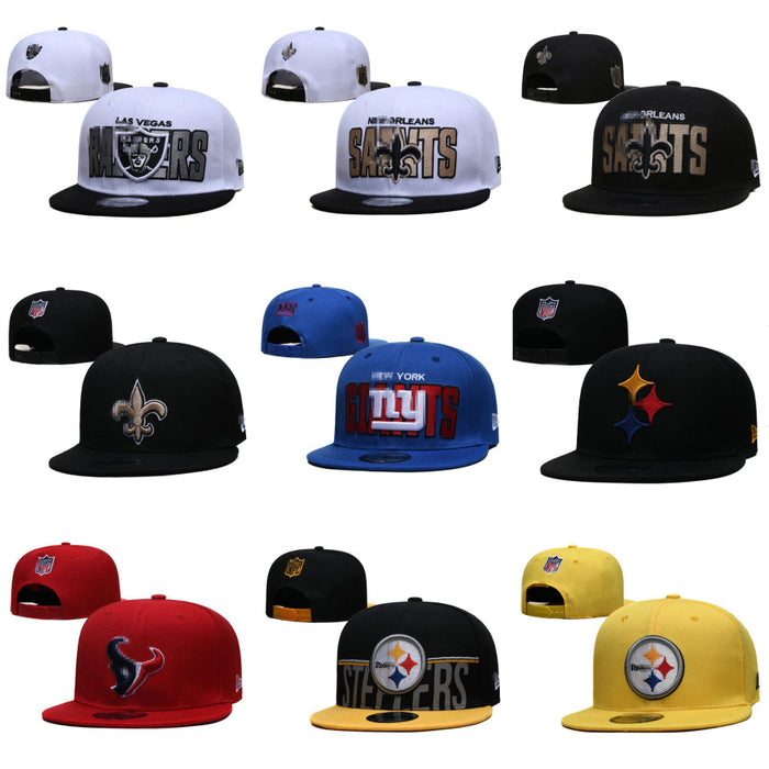 Wholesale Rugby cap for men and women,  hip-hop embroidered flat-brimmed hat,  outdoor sun protection hat