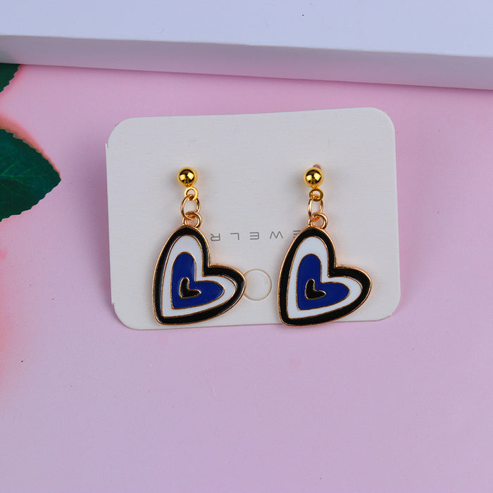 Wholesale  Valentine' s Day Love Checkerboard Bag Earrings Earrings Fashion Casual Personalized Ear Bean Ear Jewelry