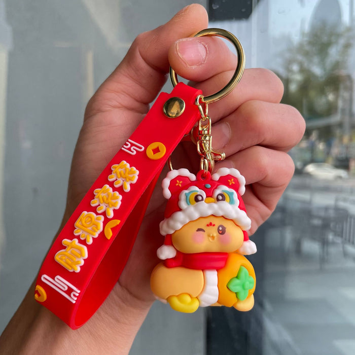 Wholesale Couple keychain, handbag pendant, car keychain, doll machine, small gift