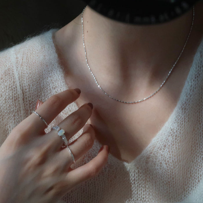 Wholesale Fashionable Butterfly Knot Necklace Set Women's Luxury Design Sensation Collarbone Chain Geometric Style Silver Plated Jewelry