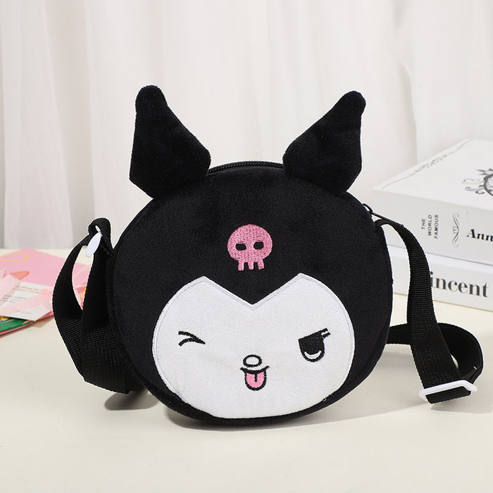 Wholesale Cartoon children' s plush small shoulder bag