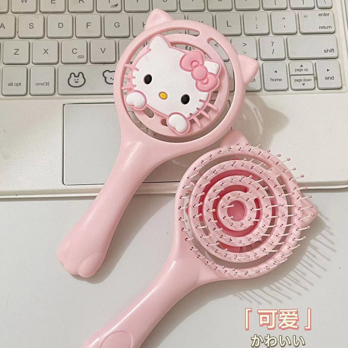 Wholesale Cute Fluffy Hollow Comb Makeup Massage Portable Student Dormitory JDC-CM-Mingt001