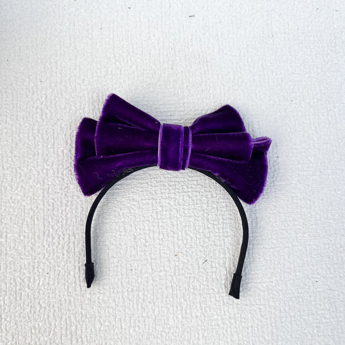 Wholesale Doll clothes sit party cloth cloth clothes accessories velvet bow hairband