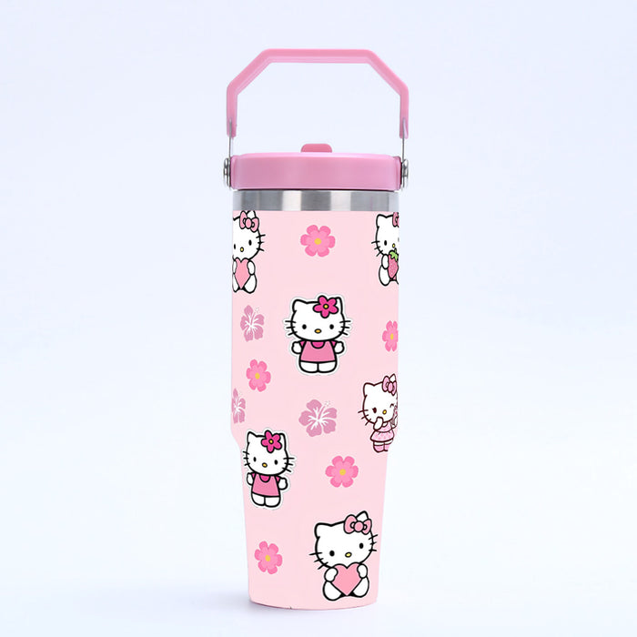 Wholesale Tumbler 30oz Cute Cartoon Stainless Steel Vacuum Travel Portable Ice Bullies Cup