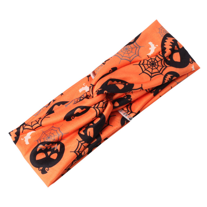 Wholesale Fabric Halloween Double-layer Cross Knot Headband JDC-HD-Xiny007