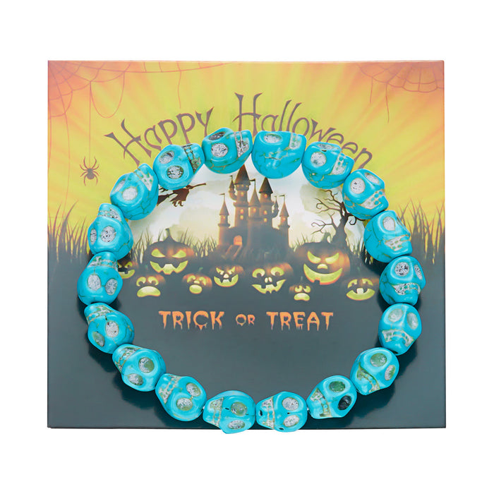 Wholesale  Resin Bracelets,  Versatile Sweet and Cool Beaded Bracelets Skull Paper Card Bracelets