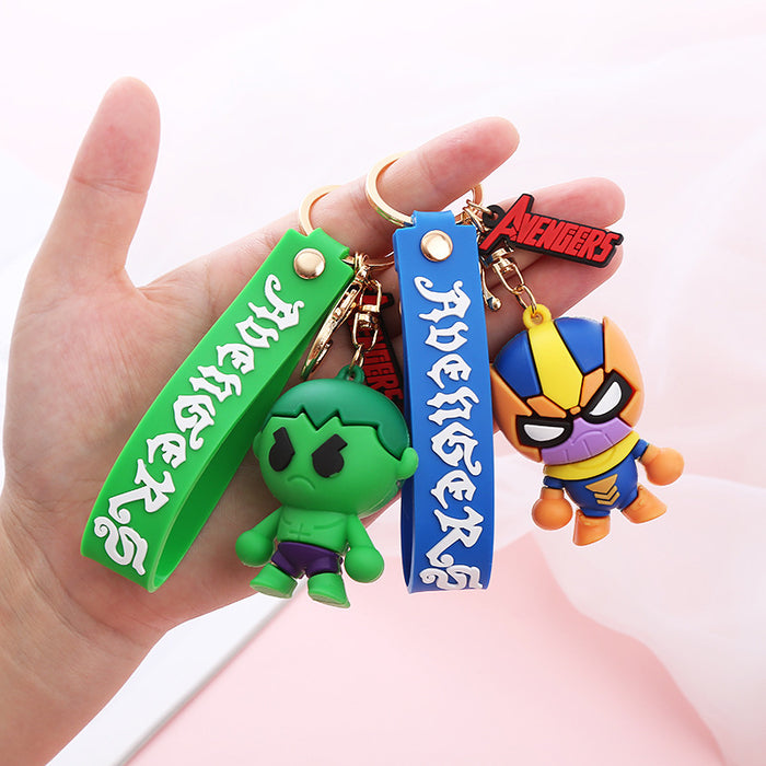 Wholesale Cute Cartoon Soft Rubber Doll Keychain JDC-KC-BoYue009