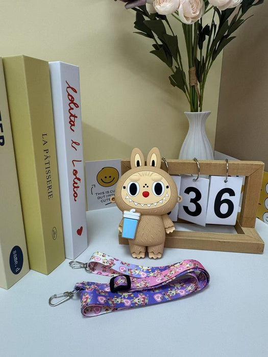 Wholesale Children's bag silicone pull-on cartoon crossbody bag boys and girls coin purse coin storage bag