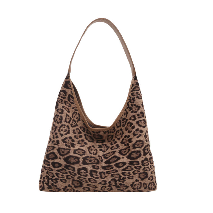 Wholesale Minimalist Leopard Print Large-Capacity Tote Bag