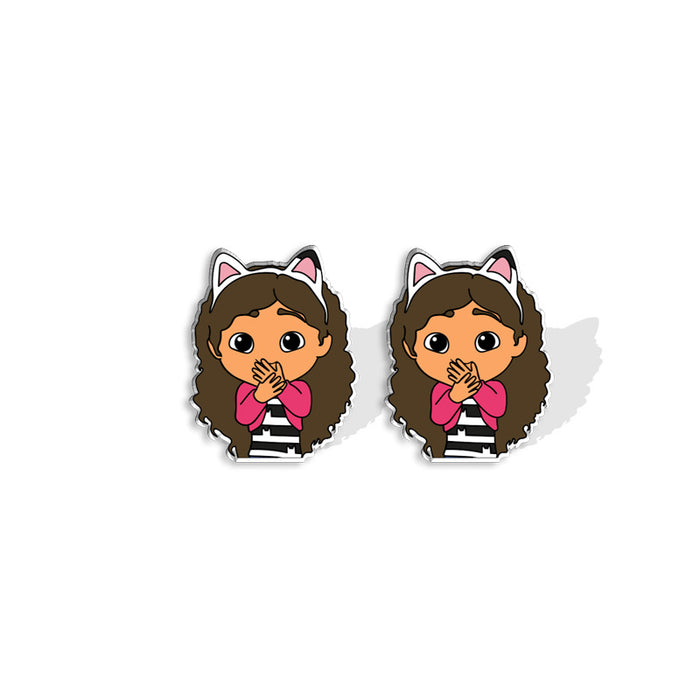 Wholesale Cute Doll House Earrings Cat Earrings Doll Earrings