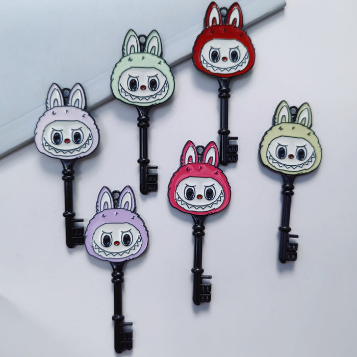 Wholesale Alloy Cloth Big Head Keychain Accessories DIY Mobile Phone Chain Bag