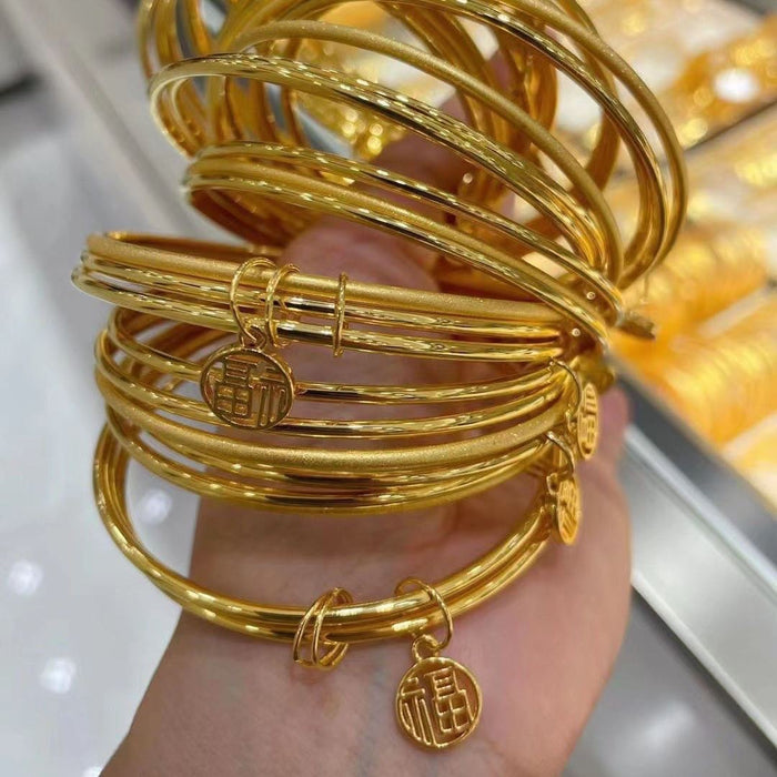 Wholesale Imitation gold bracelet for women, imitation gold color bracelet, slim and simple design