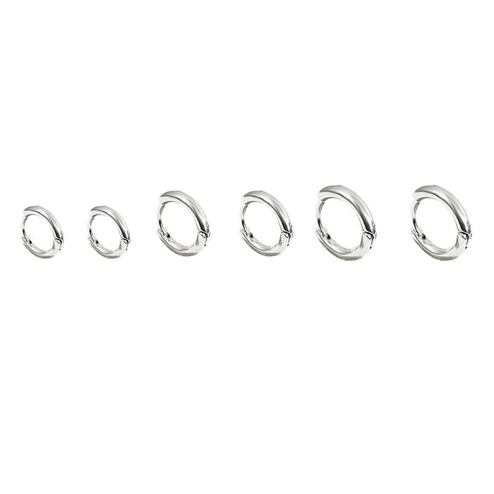 Wholesale Plain ring earrings with a simple and elegant style. New niche design earrings with ear buckles